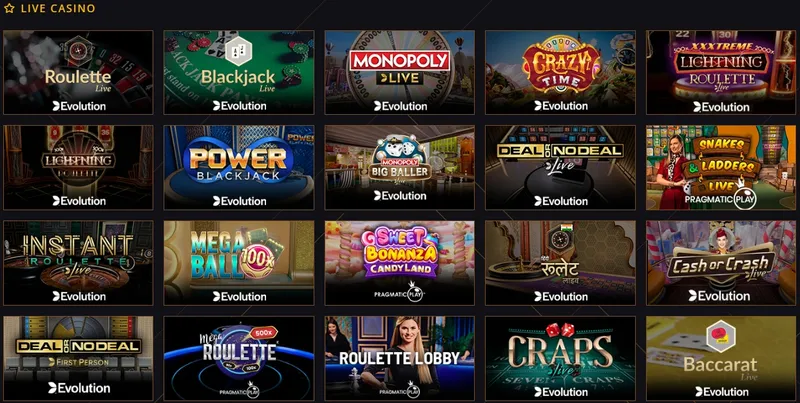 21 Casino - Live Games