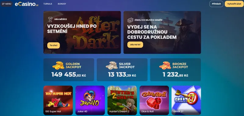 ecasino.cz – home page