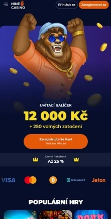 Mobilní verze kasina