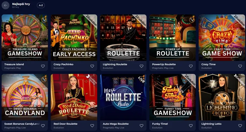 NInecasino - Live games