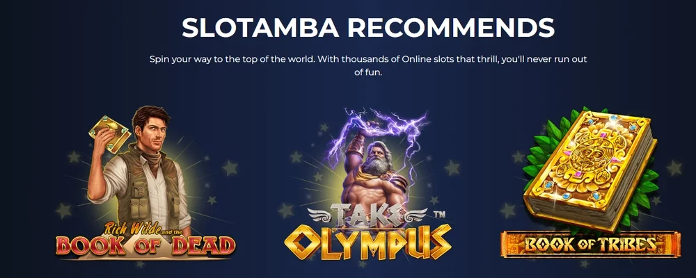 Oblíbené hry v Slotamba casino