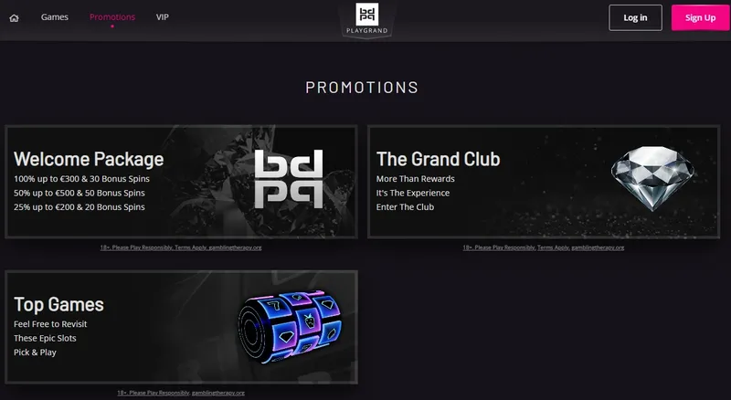 Promotions - Playgrand Casino