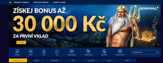 Webové stránky casino Admiral